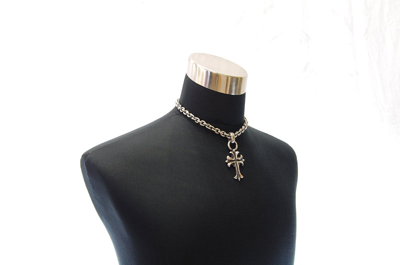 2inc Gothic Cross With H.W.O Pendant[P-96] / Hand Craft Chain Necklace[N-98] (43cm)