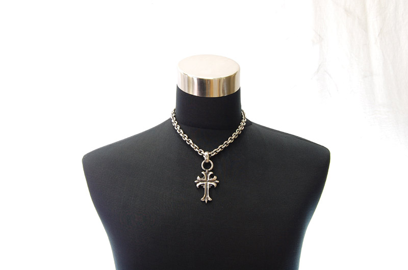 2inc Gothic Cross With H.W.O Pendant[P-96] / Hand Craft Chain Necklace[N-98] (45cm)