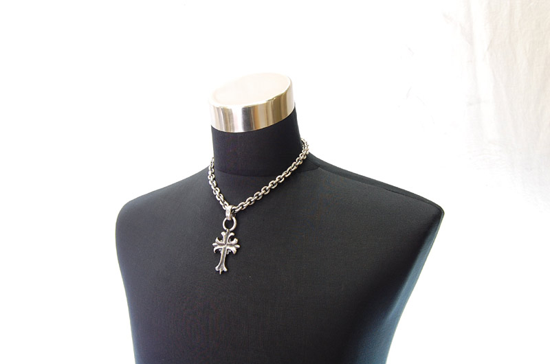 2inc Gothic Cross With H.W.O Pendant[P-96] / Hand Craft Chain Necklace[N-98] (45cm)