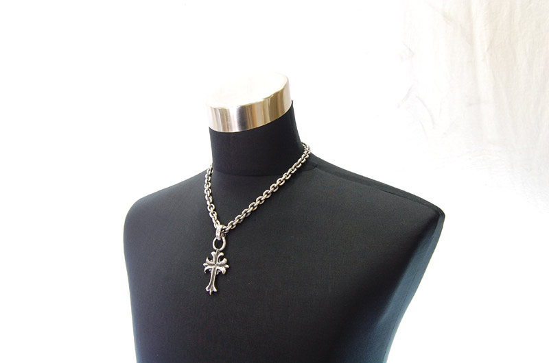 2inc Gothic Cross With H.W.O Pendant[P-96] / Hand Craft Chain Necklace[N-98] (50cm)