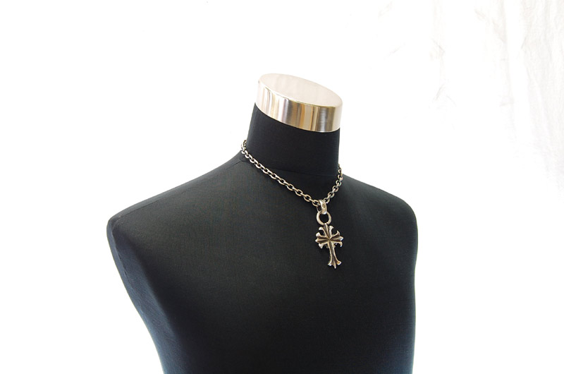 2inc Limited Plain Cross With H.W.O Pendant[P-94] / Half Chain Necklace[N-65] (45cm)