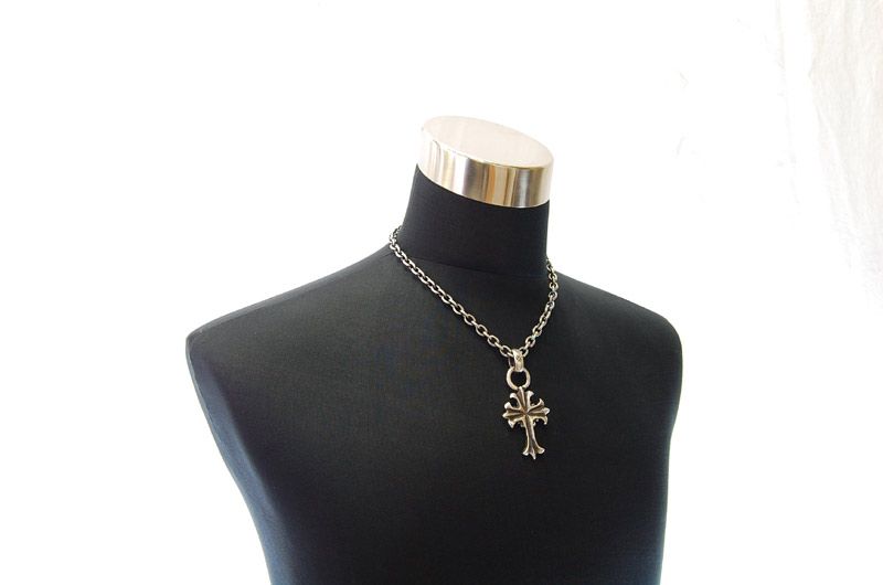 2inc Limited Plain Cross With H.W.O Pendant[P-94] / Half Chain Necklace[N-65] (50cm)