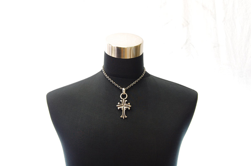 2inc Limited Plain Cross With H.W.O Pendant[P-94] / Quarter Chain Necklace[N-66] (43cm)