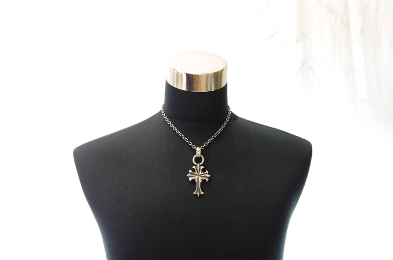 2inc Limited Plain Cross With H.W.O Pendant[P-94] / Quarter Chain Necklace[N-66] (45cm)