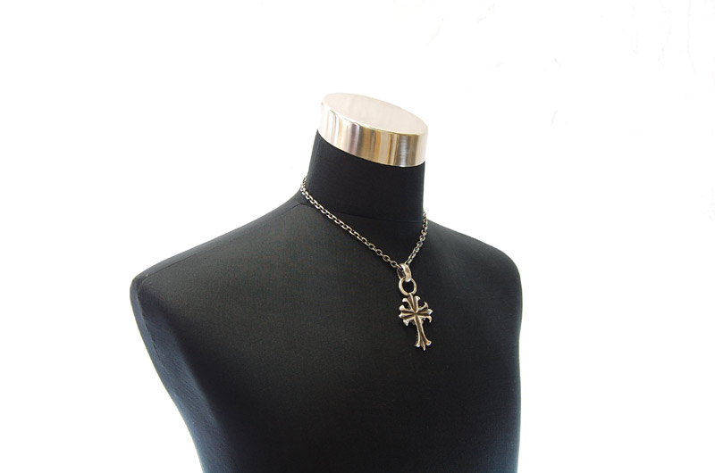 2inc Limited Plain Cross With H.W.O Pendant[P-94] / Quarter Chain Necklace[N-66] (45cm)