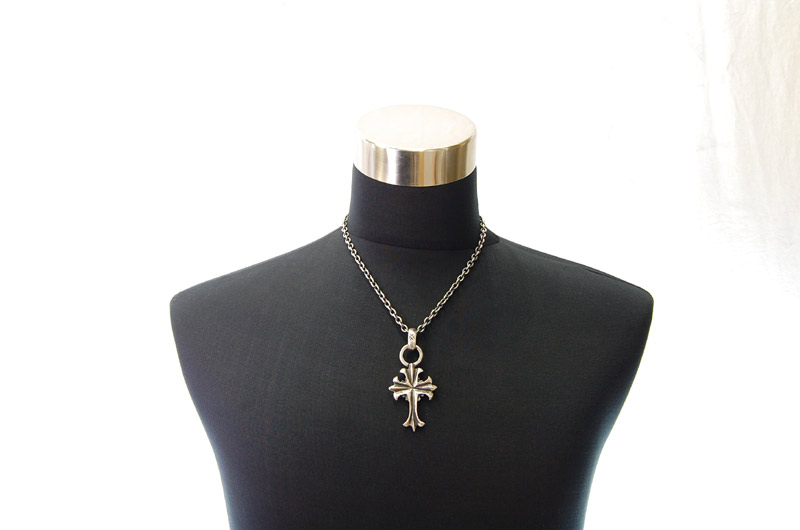 2inc Limited Plain Cross With H.W.O Pendant[P-94] / Quarter Chain Necklace[N-66] (50cm)