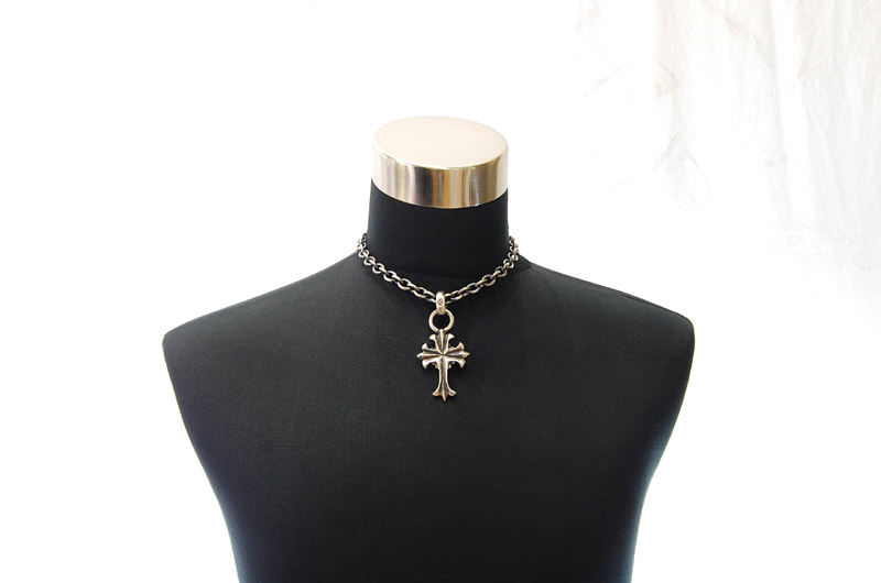 2inc Limited Plain Cross With H.W.O Pendant[P-94] / Three-fifth Chain Necklace[N-72] (43cm)