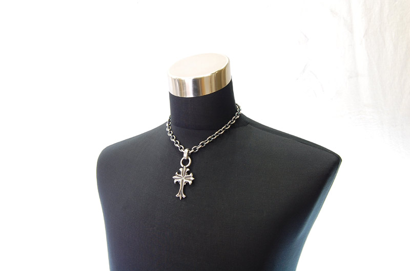 2inc Limited Plain Cross With H.W.O Pendant[P-94] / Three-fifth Chain Necklace[N-72] (45cm)