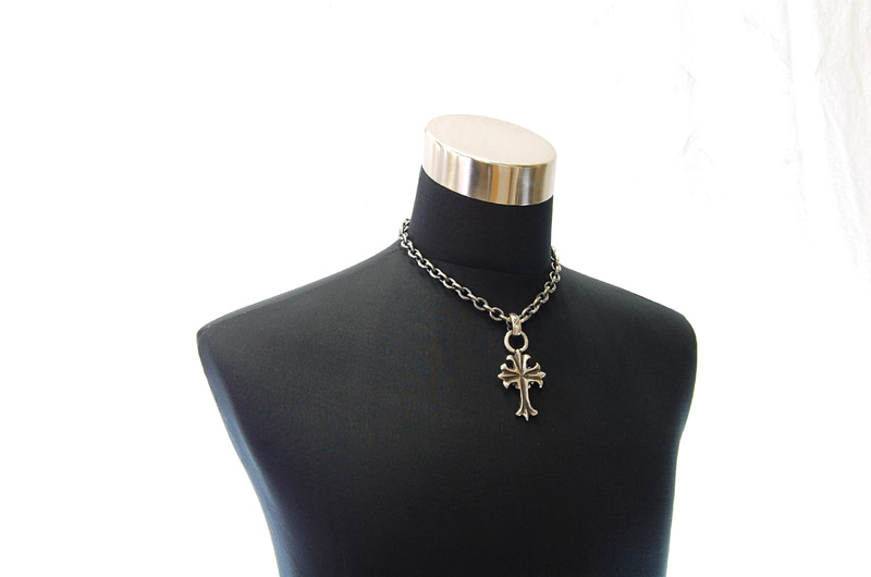 2inc Limited Plain Cross With H.W.O Pendant[P-94] / Three-fifth Chain Necklace[N-72] (45cm)