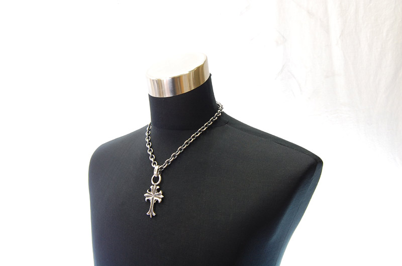 2inc Limited Plain Cross With H.W.O Pendant[P-94] / Three-fifth Chain Necklace[N-72] (50cm)