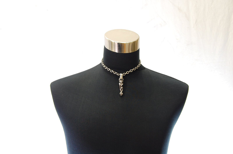Bolo Tip With H,W,O Pendant[P-161] / Half Chain Necklace[N-65] (43cm)