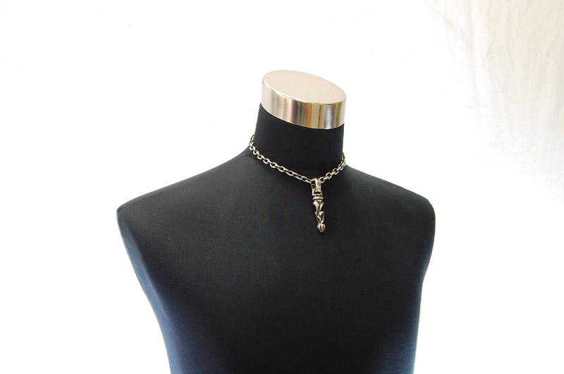 Bolo Tip With H,W,O Pendant[P-161] / Half Chain Necklace[N-65] (43cm)