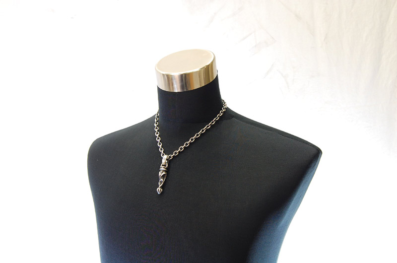 Bolo Tip With H,W,O Pendant[P-161] / Half Chain Necklace[N-65] (50cm)