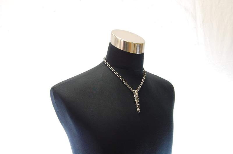 Bolo Tip With H,W,O Pendant[P-161] / Half Chain Necklace[N-65] (50cm)
