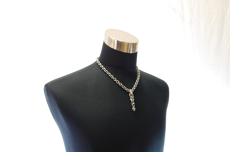 Bolo Tip With H,W,O Pendant[P-161] / Hand Craft Chain Necklace[N-98] (50cm)