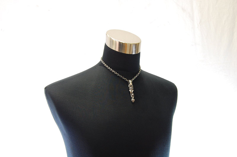 Bolo Tip With H,W,O Pendant[P-161] / Quarter Chain Necklace[N-66] (43cm)
