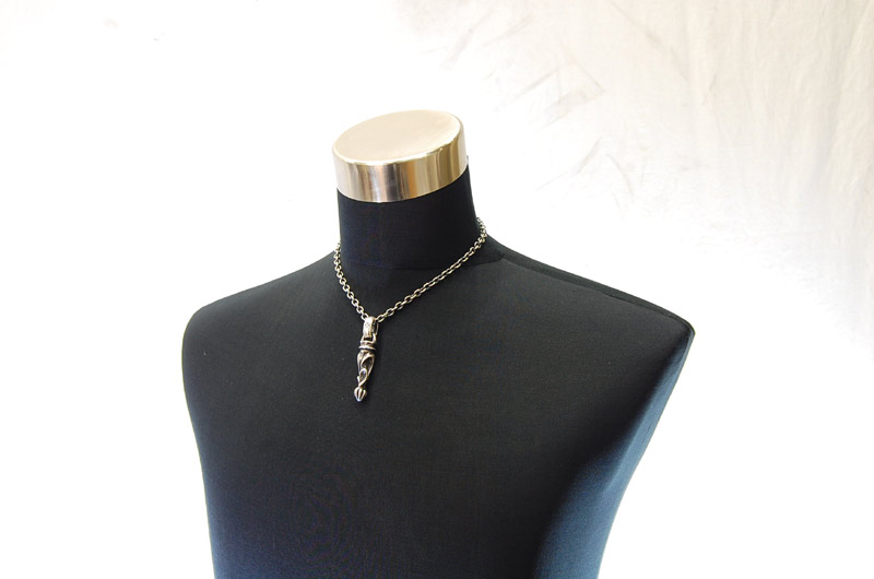 Bolo Tip With H,W,O Pendant[P-161] / Quarter Chain Necklace[N-66] (45cm)
