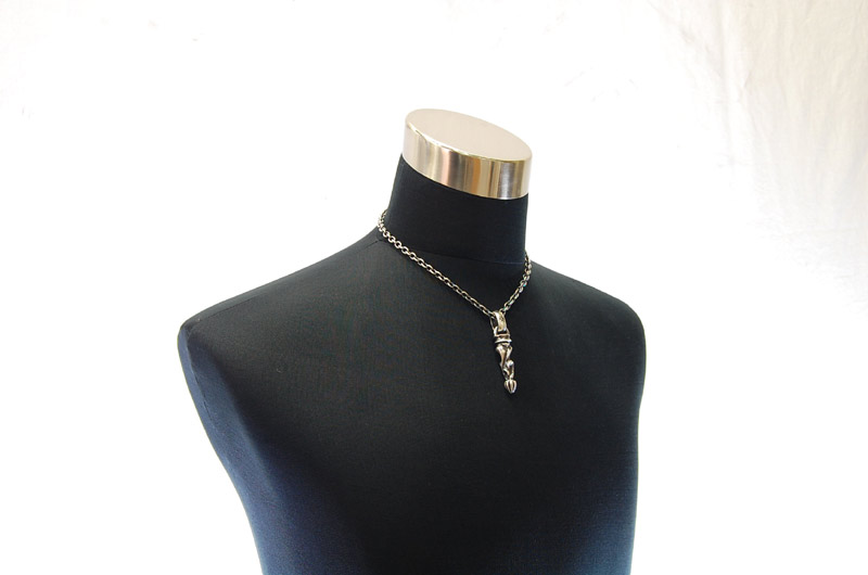 Bolo Tip With H,W,O Pendant[P-161] / Quarter Chain Necklace[N-66] (45cm)