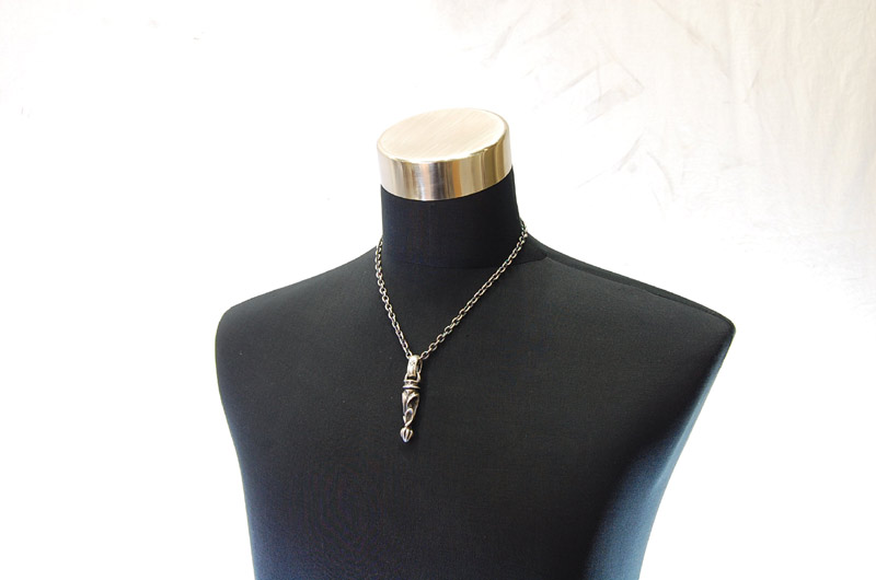 Bolo Tip With H,W,O Pendant[P-161] / Quarter Chain Necklace[N-66] (50cm)
