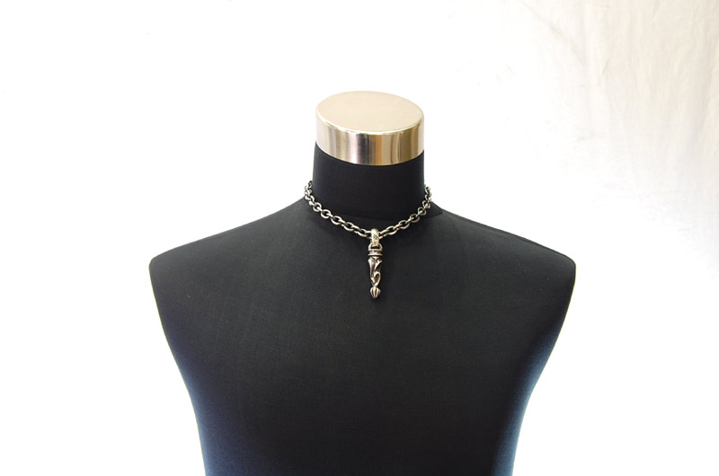 Bolo Tip With H,W,O Pendant[P-161] / Three-fifth Chain Necklace[N-72] (43cm)