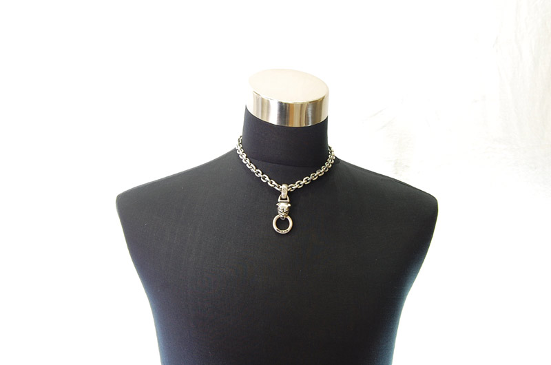 Bulldog Pendant[P-07] / Hand Craft Chain Necklace[N-98] (43cm)