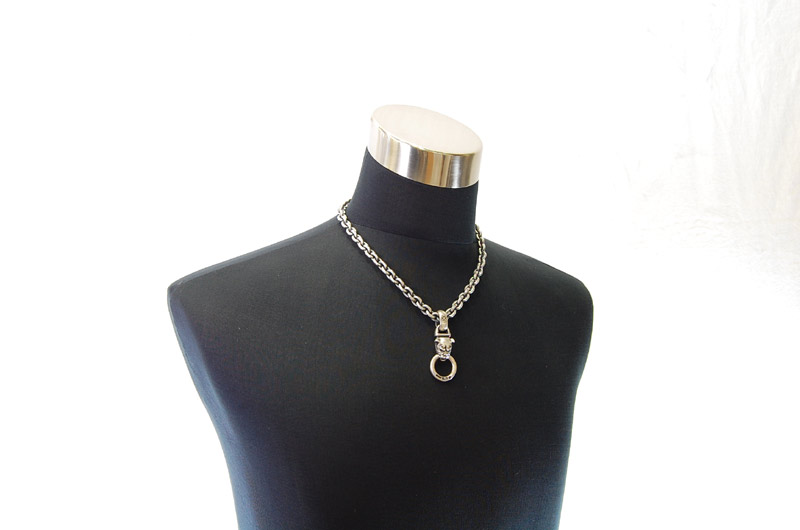 Bulldog Pendant[P-07] / Hand Craft Chain Necklace[N-98] (50cm)