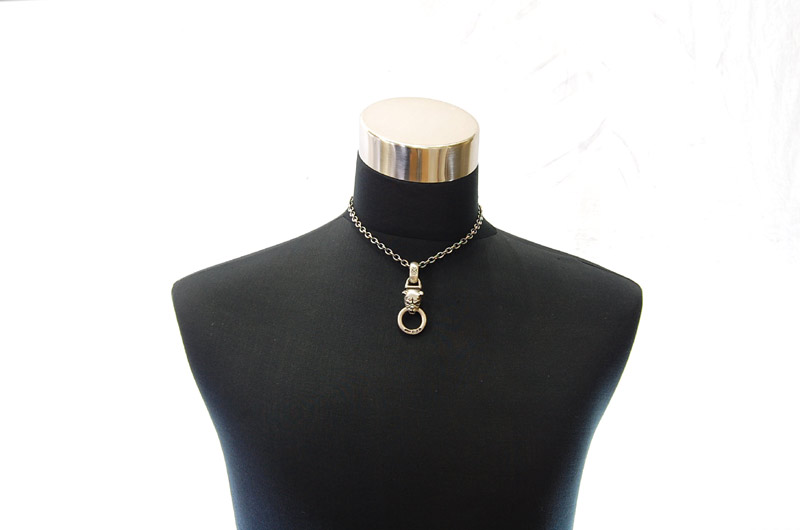 Bulldog Pendant[P-07] / Quarter Chain Necklace[N-66] (43cm)