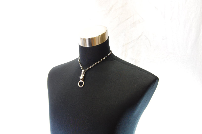 Bulldog Pendant[P-07] / Quarter Chain Necklace[N-66] (45cm)