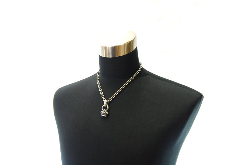 Crown Tip With H.W.O Pendant[P-92] / Half Chain Necklace[N-65] (50cm)