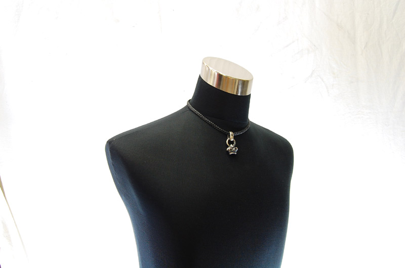  Crown Tip With H.W.O Pendant[P-92] / lethrter Necklace (44cm)