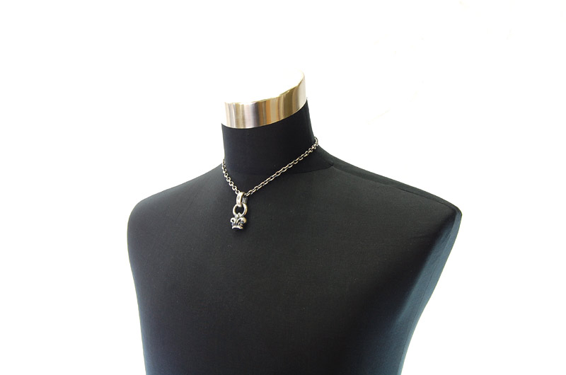 Crown Tip With H.W.O Pendant[P-92] / Quarter Chain Necklace[N-66] (43cm)