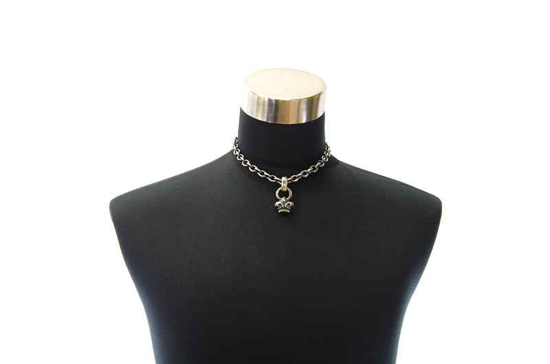Crown Tip With H.W.O Pendant[P-92] / Three-fifth Chain Necklace[N-72] (43cm)