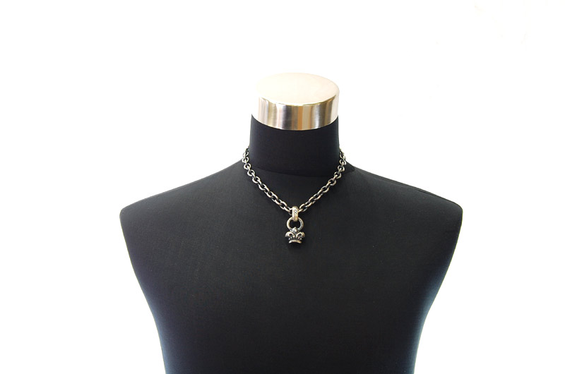 Crown Tip With H.W.O Pendant[P-92] / Three-fifth Chain Necklace[N-72] (45cm)
