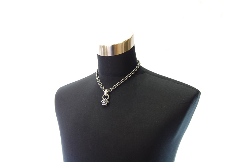 Crown Tip With H.W.O Pendant[P-92] / Three-fifth Chain Necklace[N-72] (45cm)