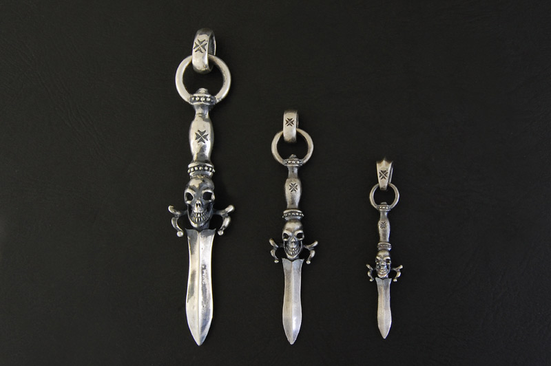 Dagger With Skull With H.W.O Pendant