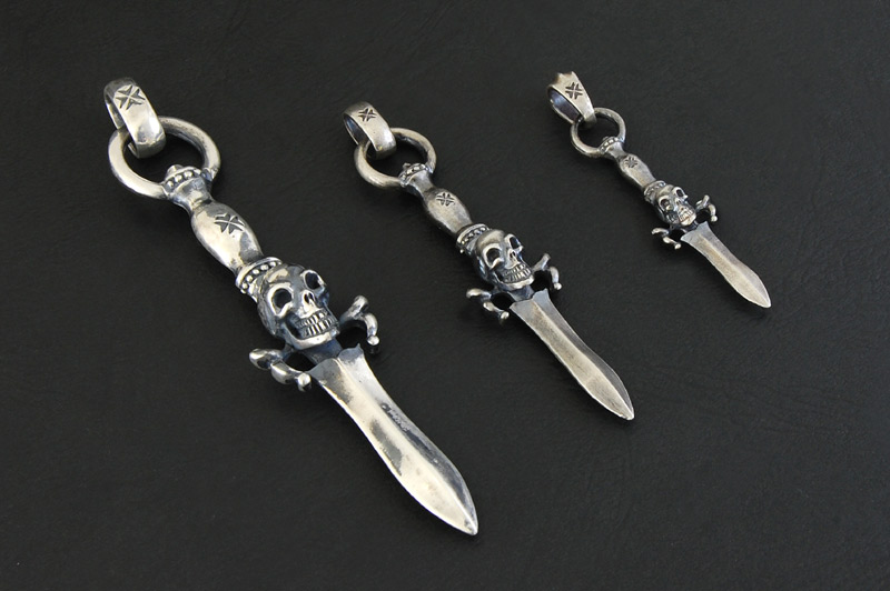 Dagger With Skull With H.W.O Pendant