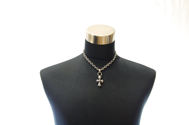Gothic Cross Pendant[P-109] / Half Chain Necklace[N-65] (45cm)
