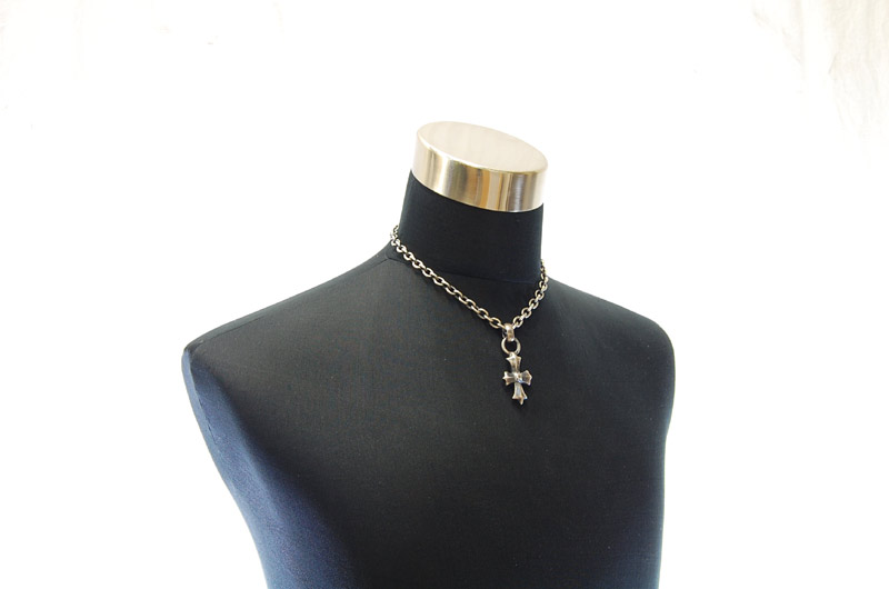 Gothic Cross Pendant[P-109] / Half Chain Necklace[N-65] (45cm)