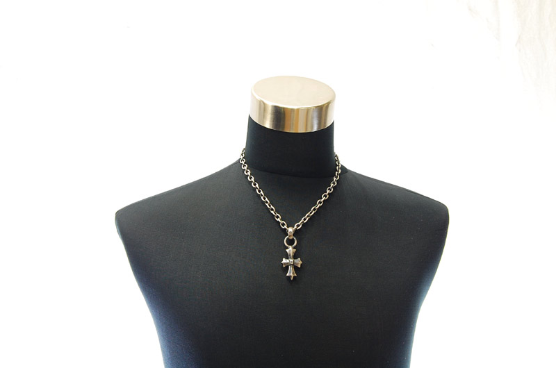 Gothic Cross Pendant[P-109] / Half Chain Necklace[N-65] (50cm)