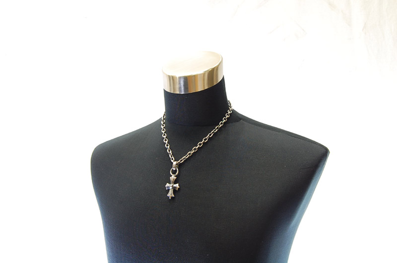 Gothic Cross Pendant[P-109] / Half Chain Necklace[N-65] (50cm)