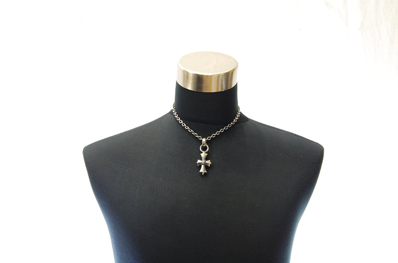 Gothic Cross Pendant[P-109]  /  Quarter Chain Necklace[N-66] (43cm)