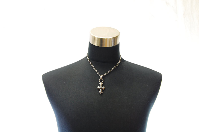 Gothic Cross Pendant[P-109]  /  Quarter Chain Necklace[N-66] (45cm)