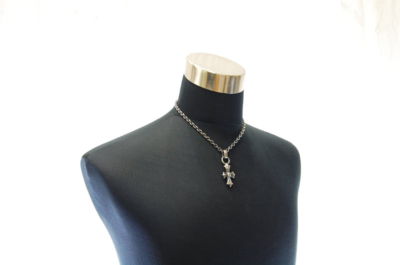 Gothic Cross Pendant[P-109]  /  Quarter Chain Necklace[N-66] (45cm)