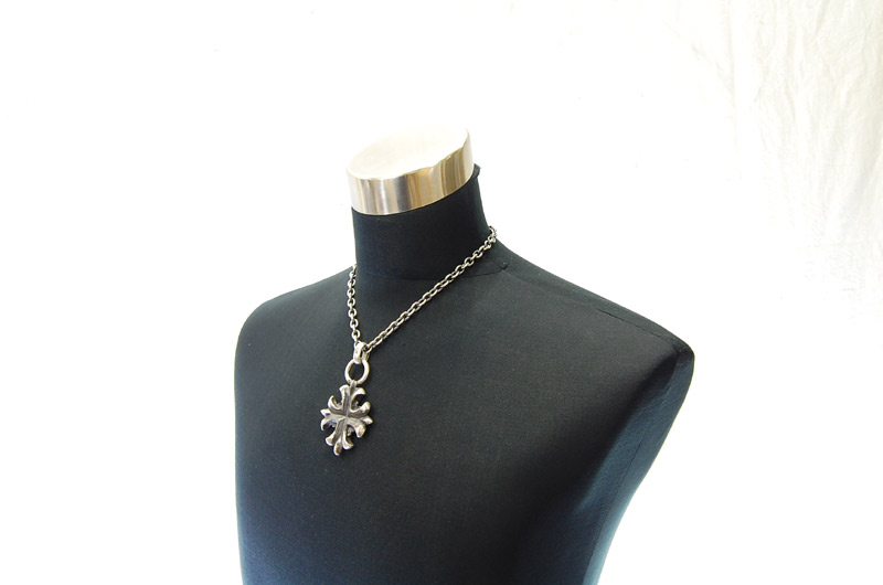 Gothic Cross Pendant[P-119] / Half Chain Necklace[N-65] (50cm)