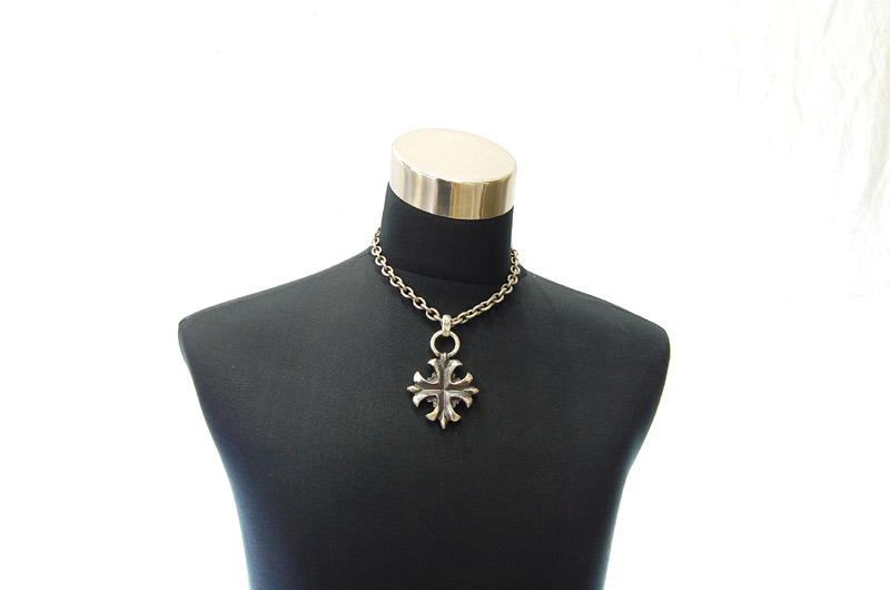 Gothic Cross Pendant[P-119] / Three-fifth Chain Necklace[N-72] (45cm)