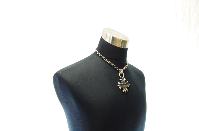 Gothic Cross Pendant[P-119] / Three-fifth Chain Necklace[N-72] (45cm)