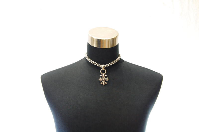 Gothic Cross With H.W.O Pendant[P-112] / Hand Craft Chain Necklace[N-98] (43cm)