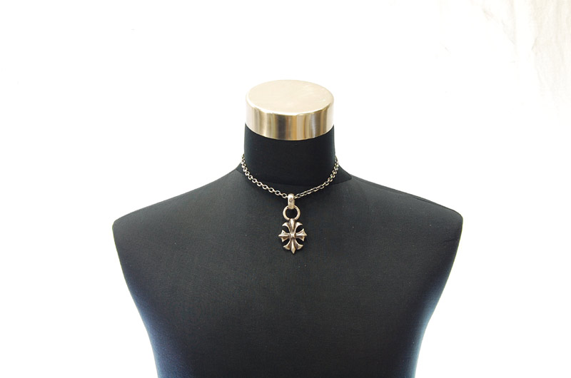 Gothic Cross With H.W.O Pendant[P-112] / Quarter Chain Necklace[N-66] (43cm)