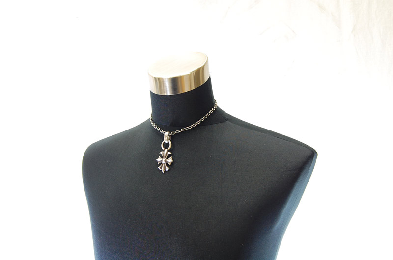 Gothic Cross With H.W.O Pendant[P-112] / Quarter Chain Necklace[N-66] (43cm)