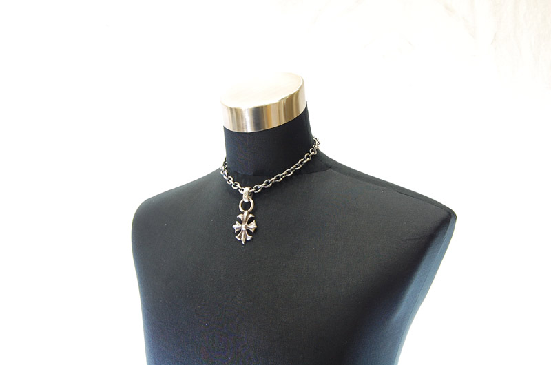 Gothic Cross With H.W.O Pendant[P-112] / Three-fifth Chain Necklace[N-72] (43cm)